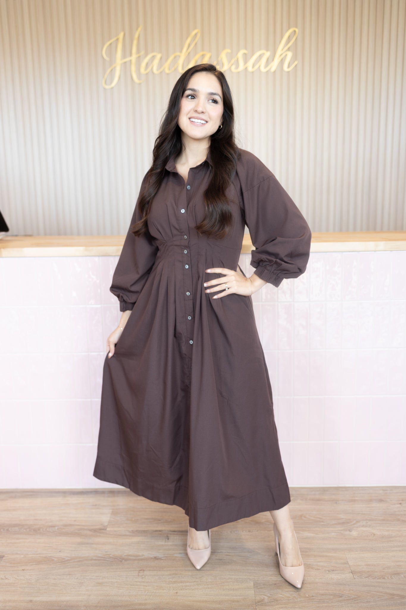 Jayleen Espresso Dress