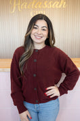 Load image into Gallery viewer, Sherlyn Wine Cardigan
