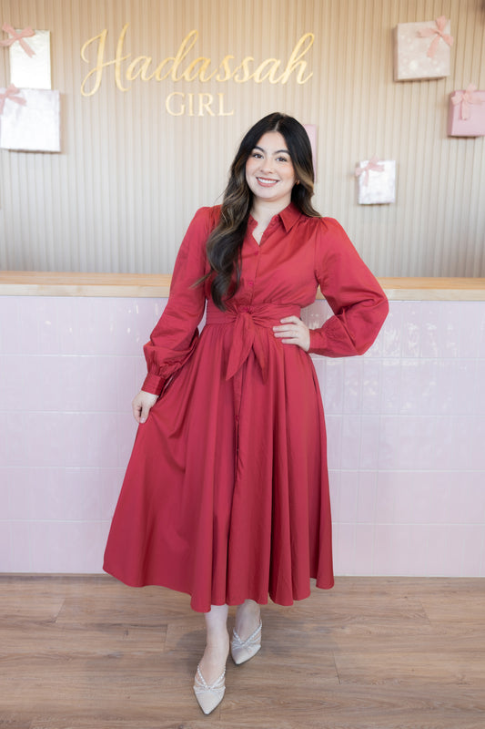 Cathy Red Maxi Dress