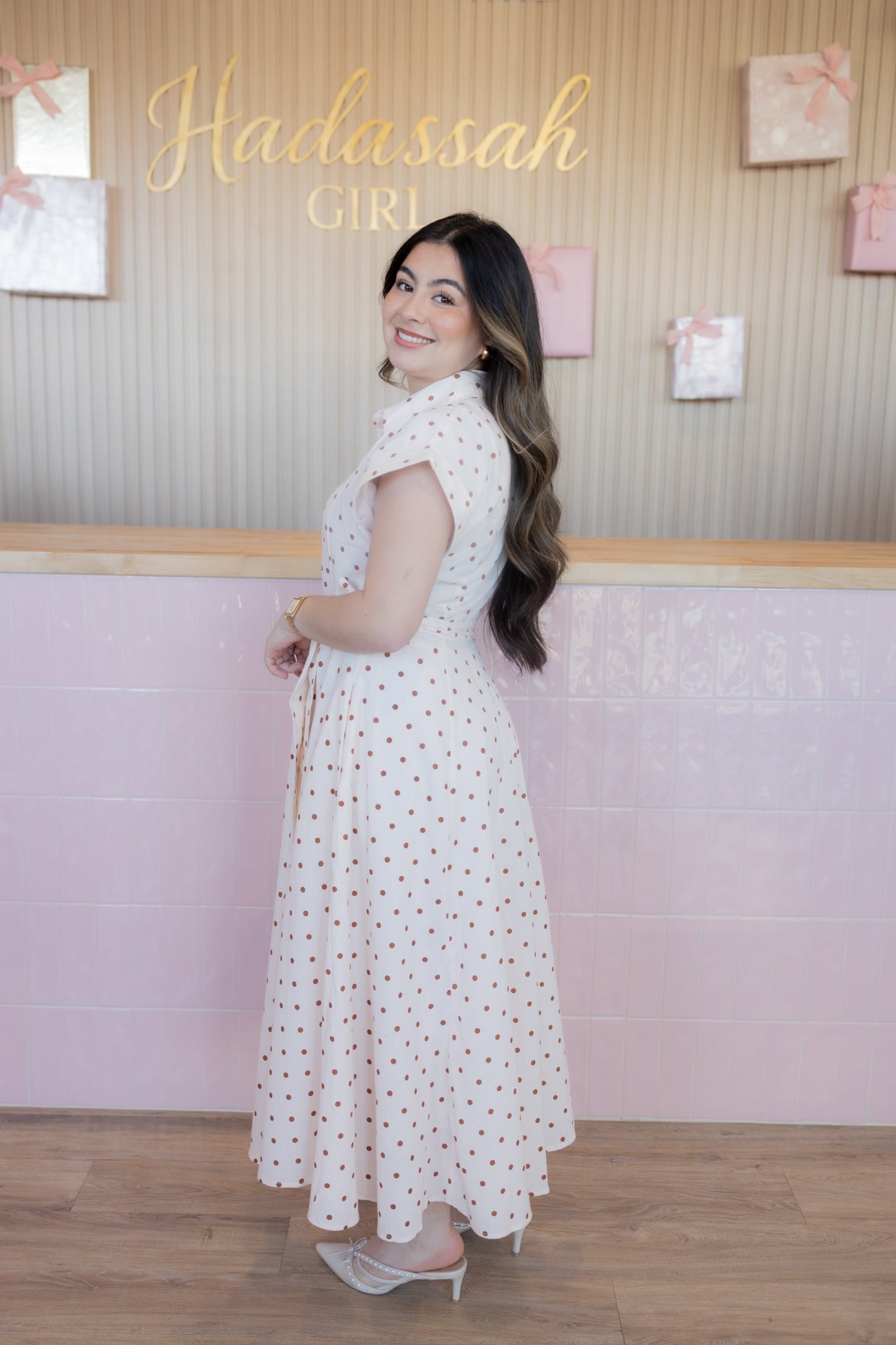 Clara Polka Dot Maxi Dress