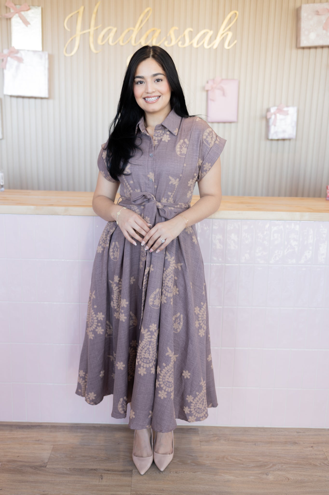 Eloise Brown maxi dress
