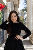 Load image into Gallery viewer, Adeline Black Top
