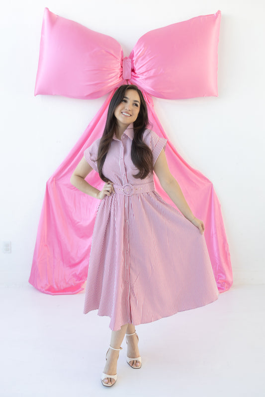 Rosie Red Midi Dress