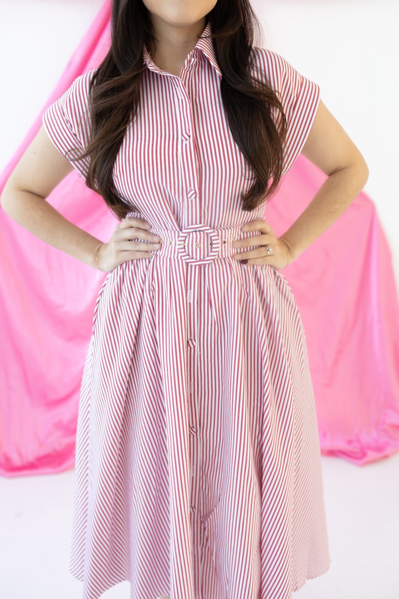 Rosie Red Midi Dress