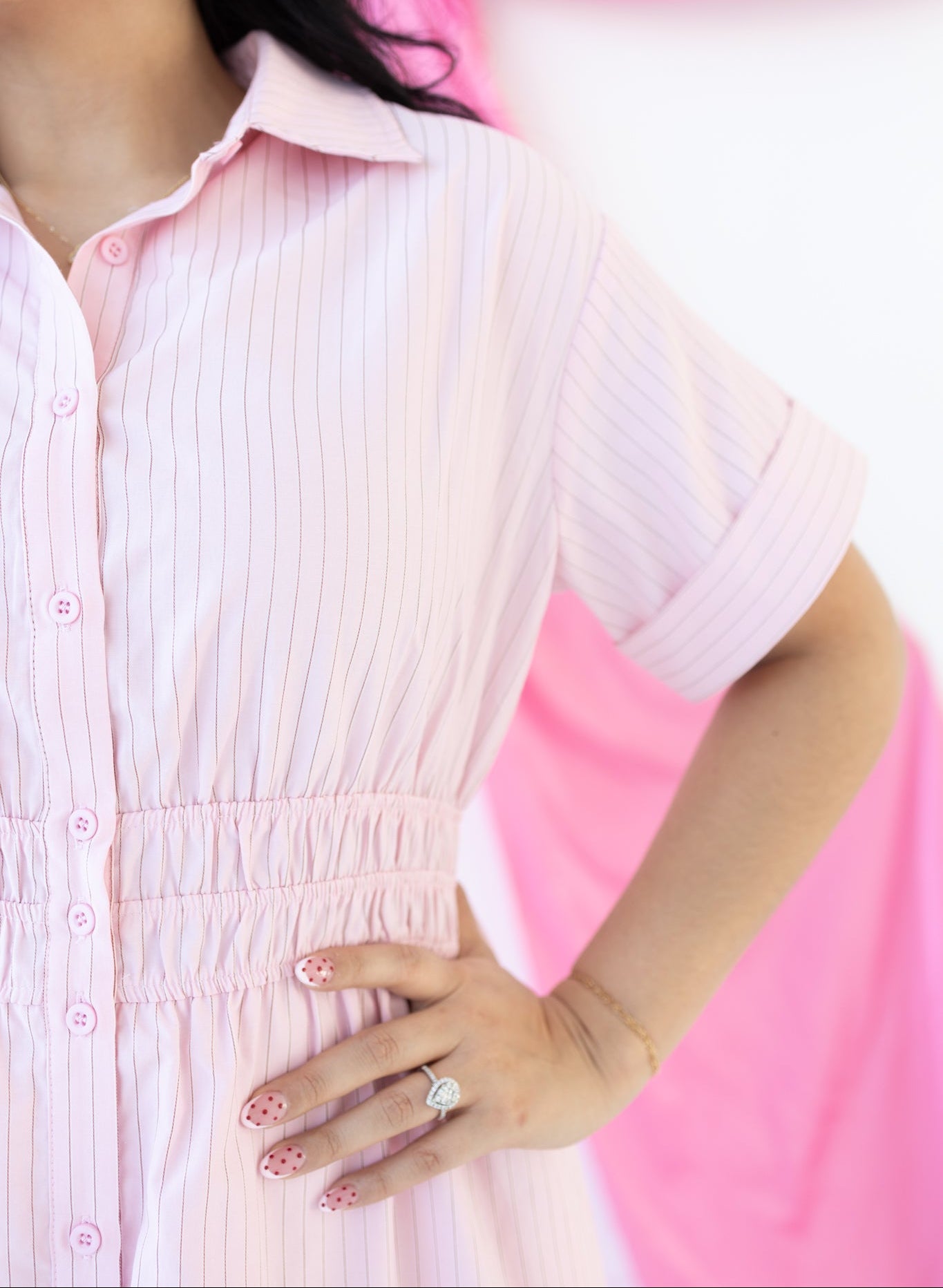 Juliette Pink Midi Dress