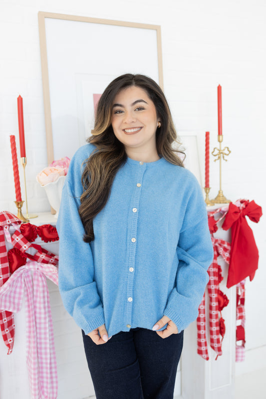 Helena Blue Cardigan