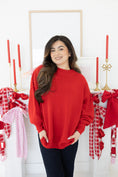 Load image into Gallery viewer, Rosabelle Red Sweater
