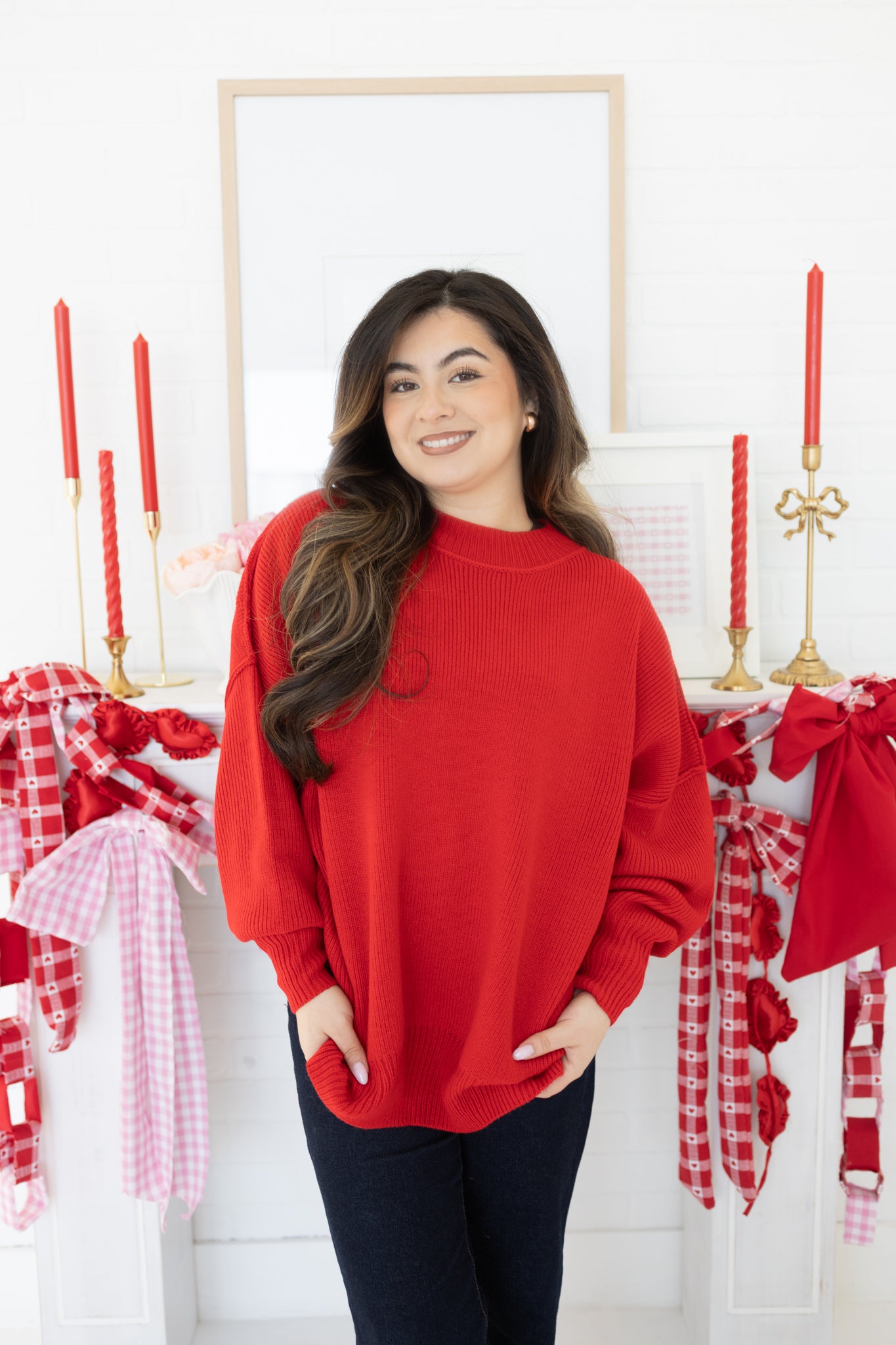 Rosabelle Red Sweater
