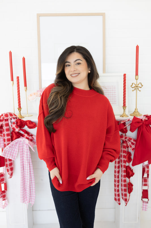 Rosabelle Red Sweater