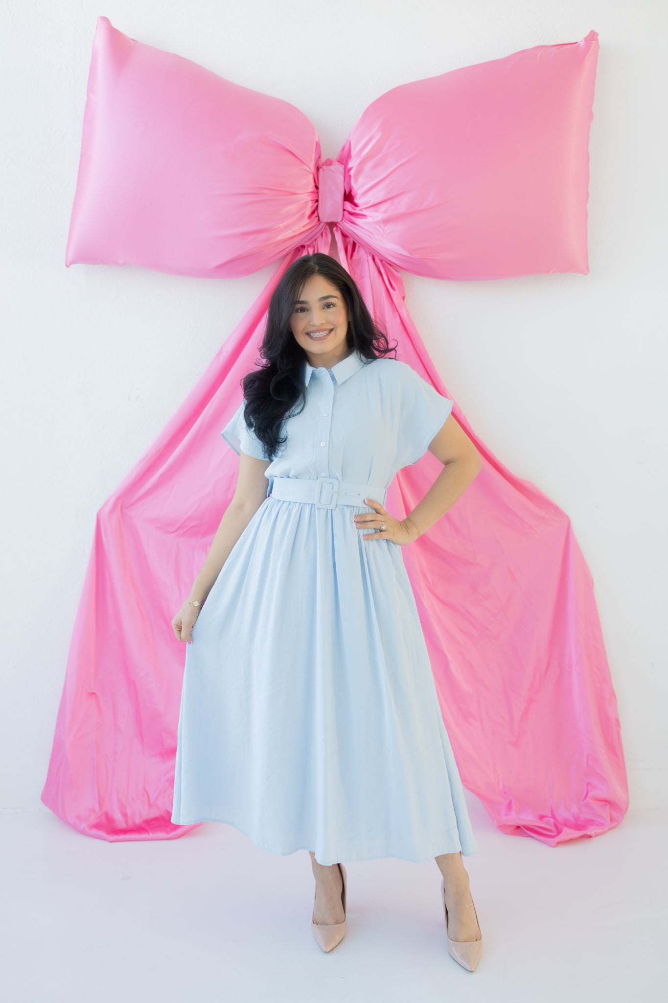 Vivienne Blue Midi Dress