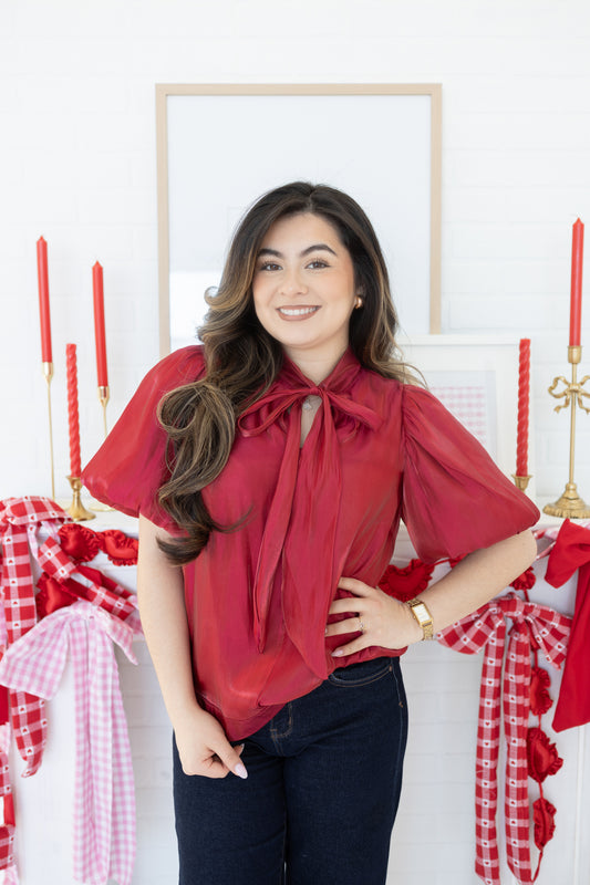 Valerie Red Blouse
