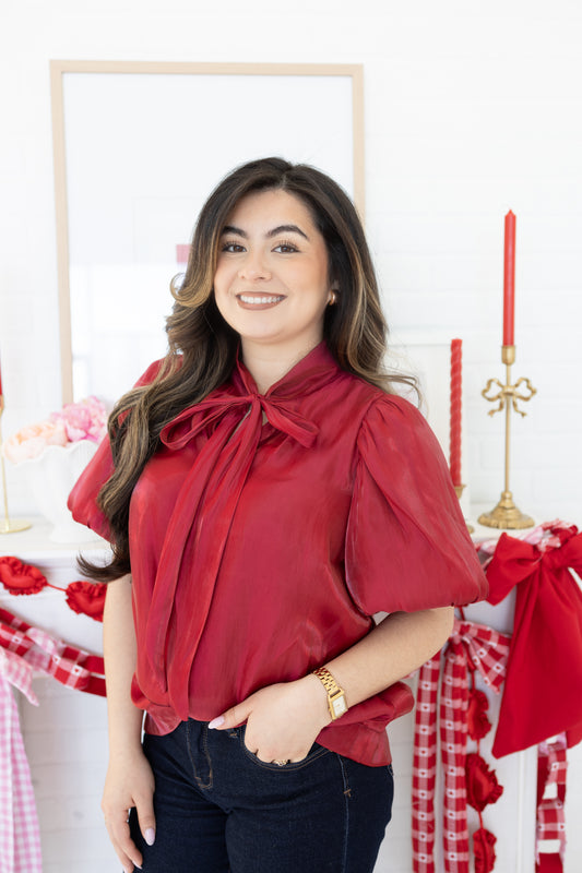 Valerie Red Blouse