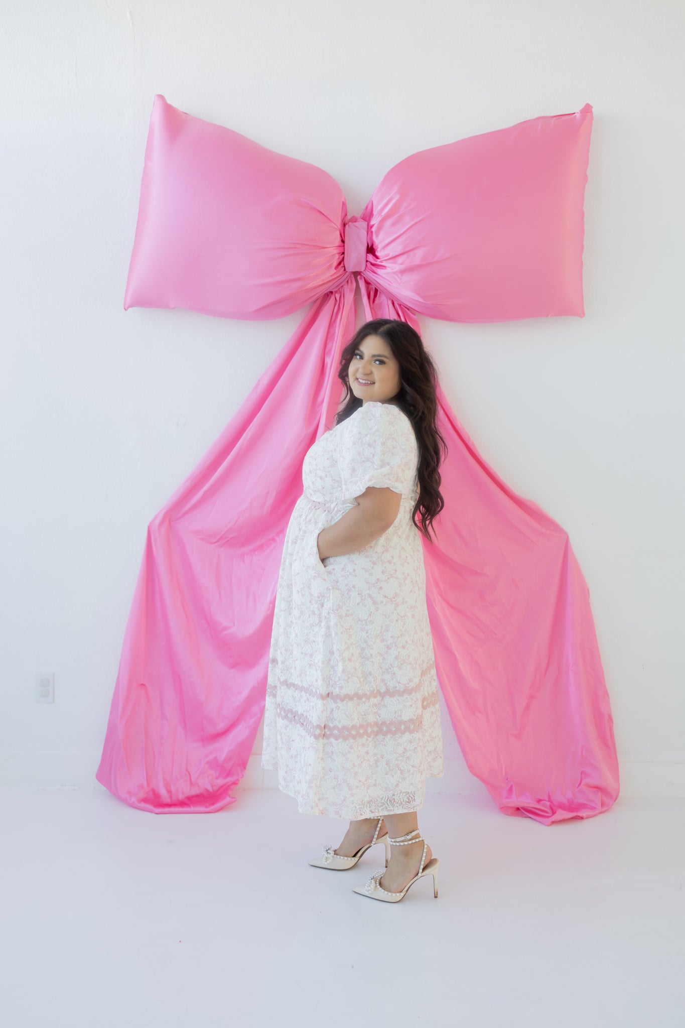 Rosalie Pink Midi Dress