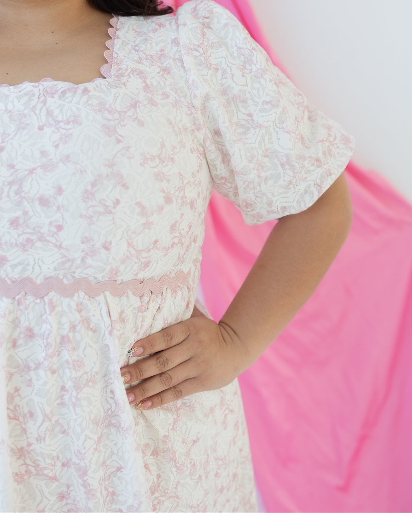 Rosalie Pink Midi Dress