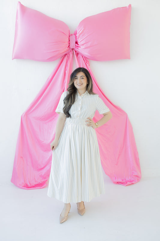 Evie Blue Stripe Dress