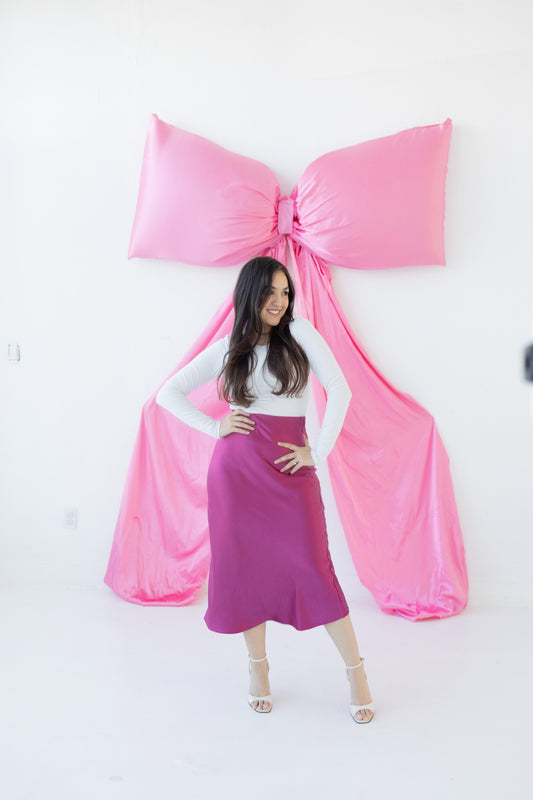Valen Mulberry Skirt
