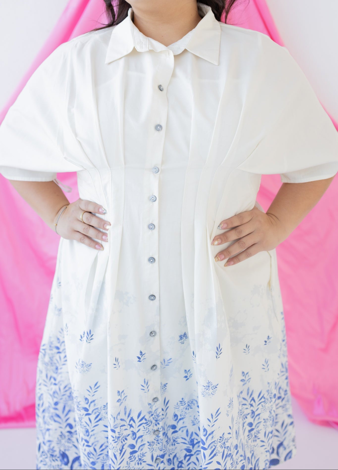 Mila Blue Midi PLUS Dress