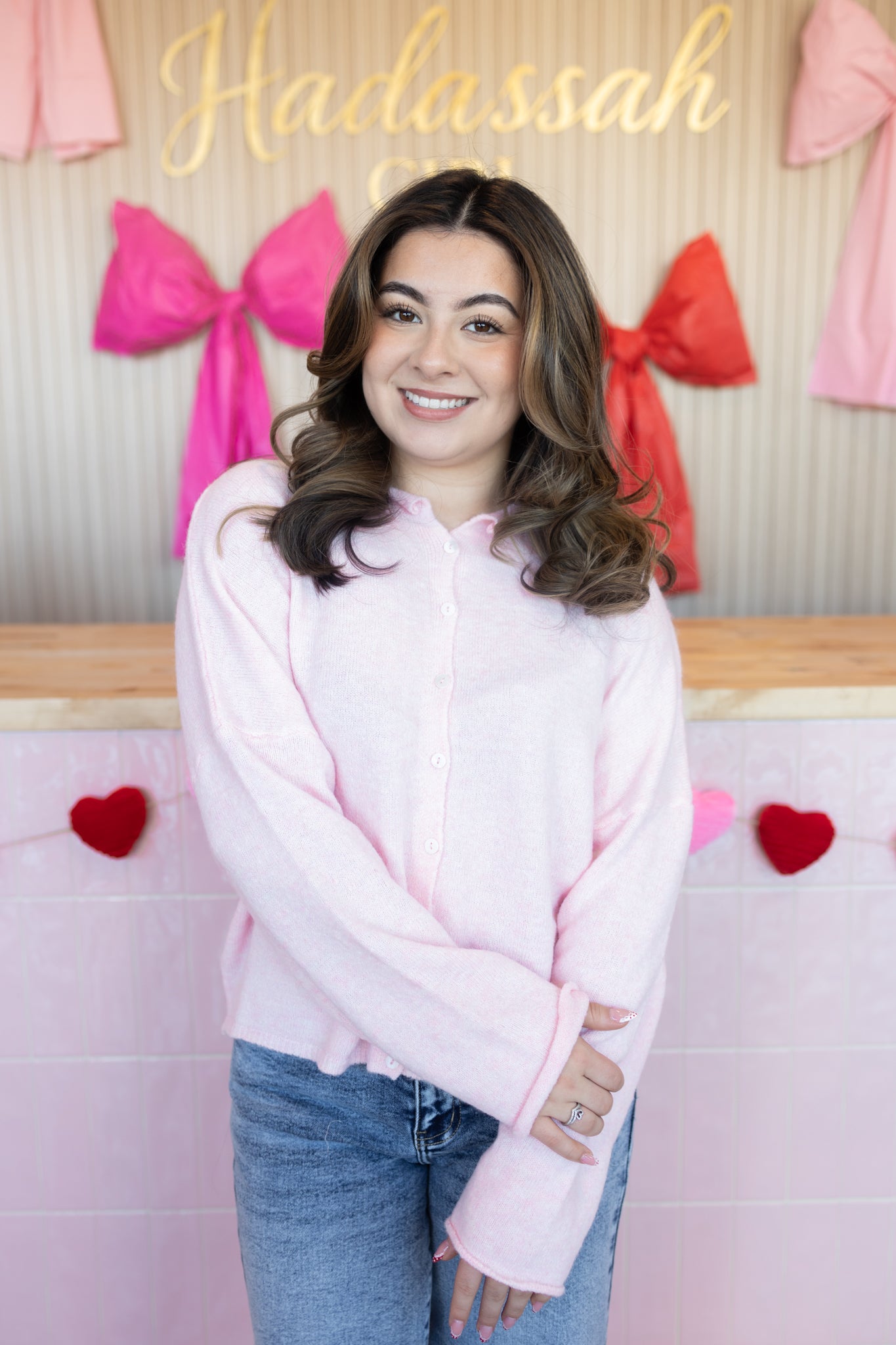 Katherine Blush Pink Cardigan