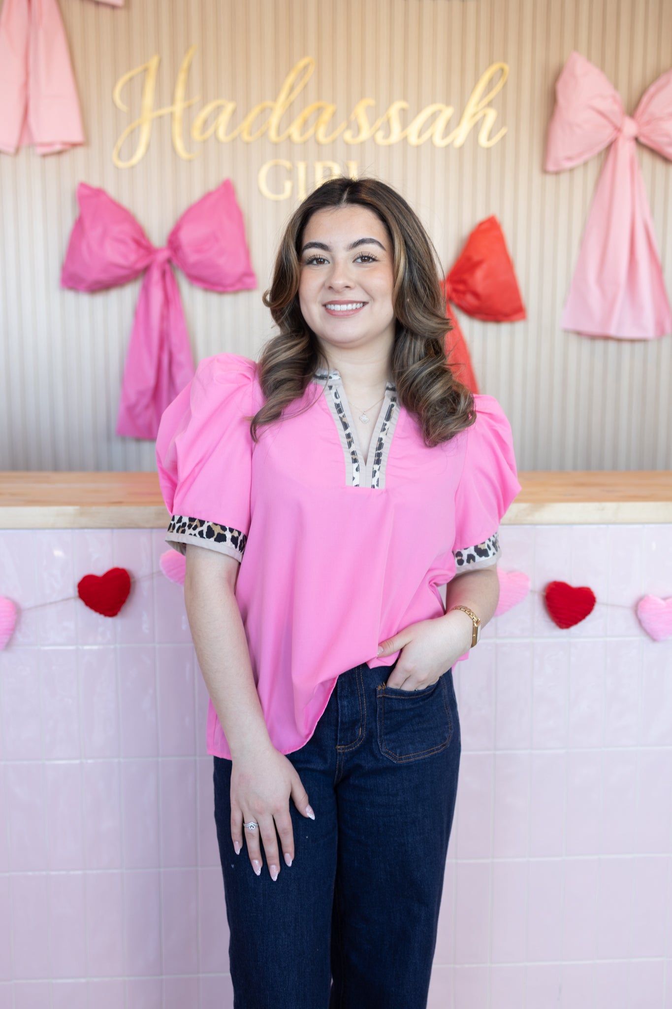 Nancy Pink Blouse