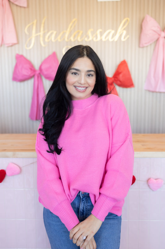 Rosabelle Bubblegum Pink Sweater