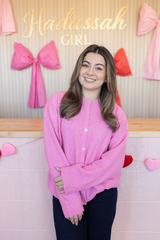 HELENA Pink Cardigan