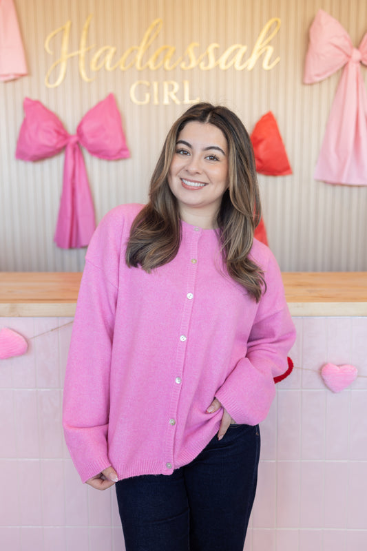 HELENA Pink Cardigan