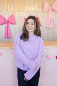 Load image into Gallery viewer, HELENA Lilac Cardigan
