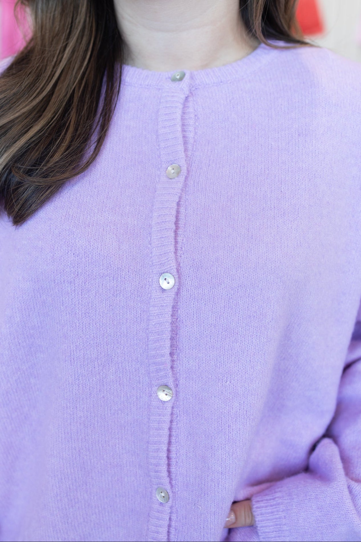HELENA Lilac Cardigan