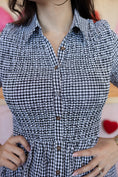Load image into Gallery viewer, Mabel Black Gingham Dress
