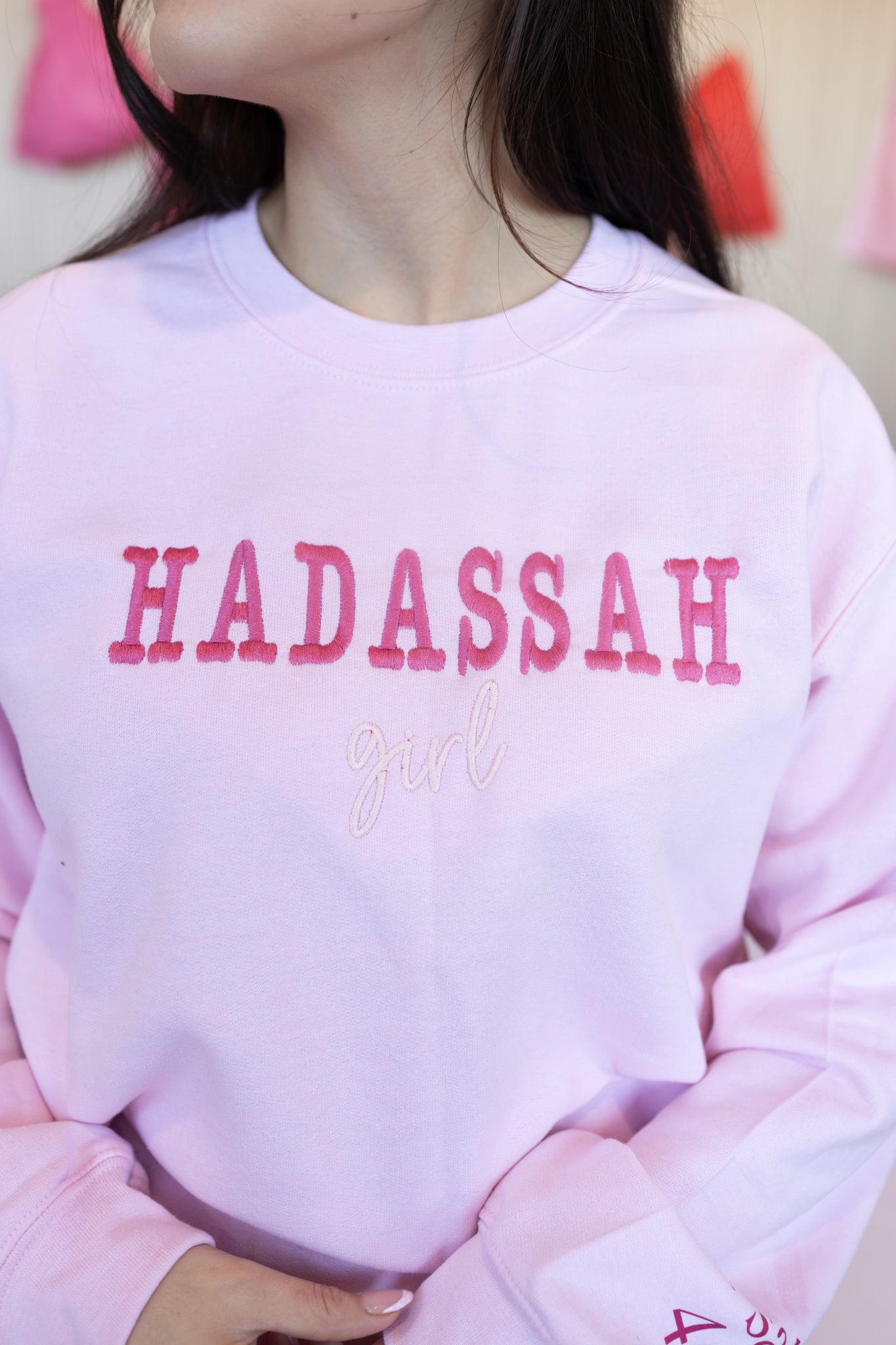 Hadassah Girl Pink Crewneck