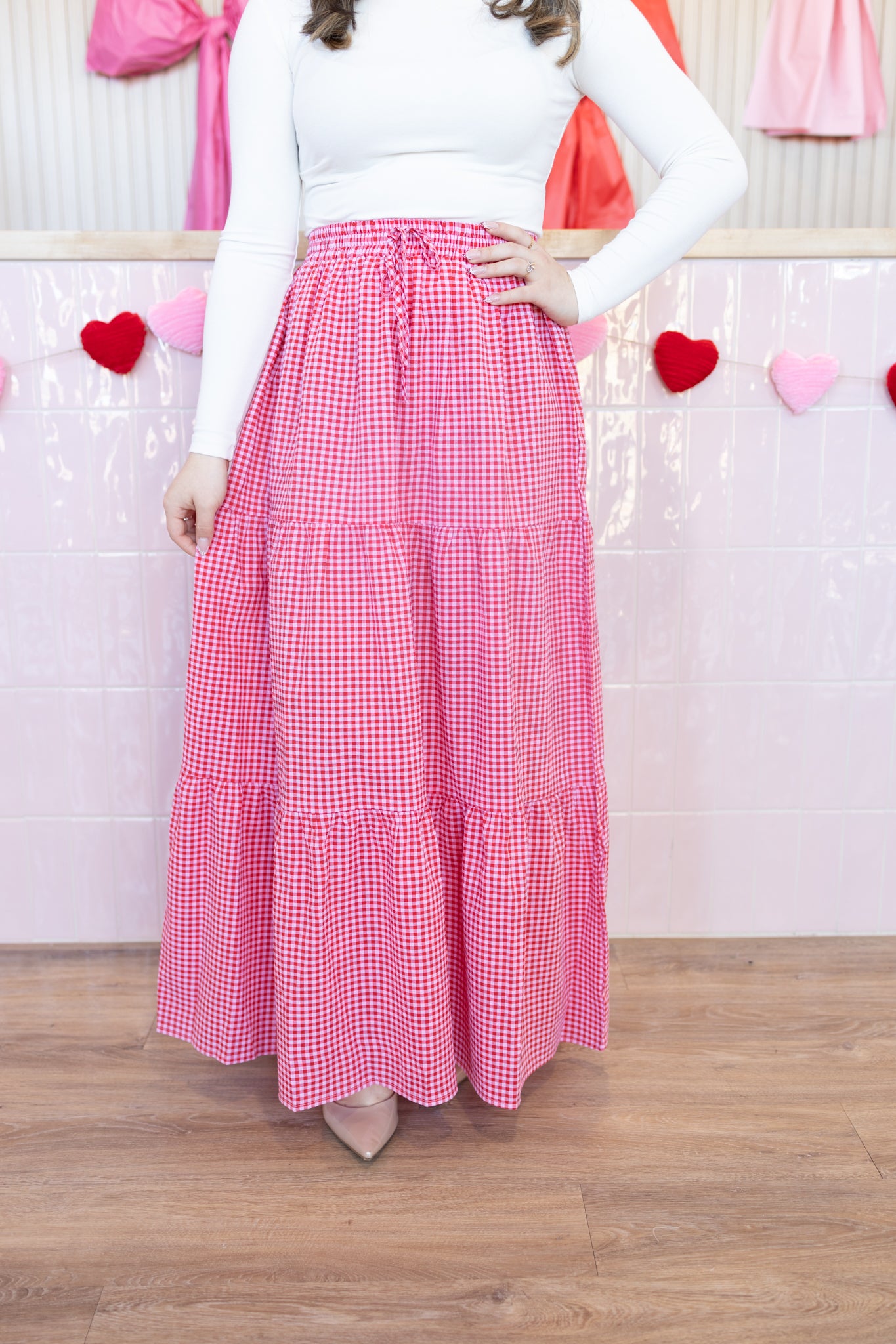 Delany Red Skirt