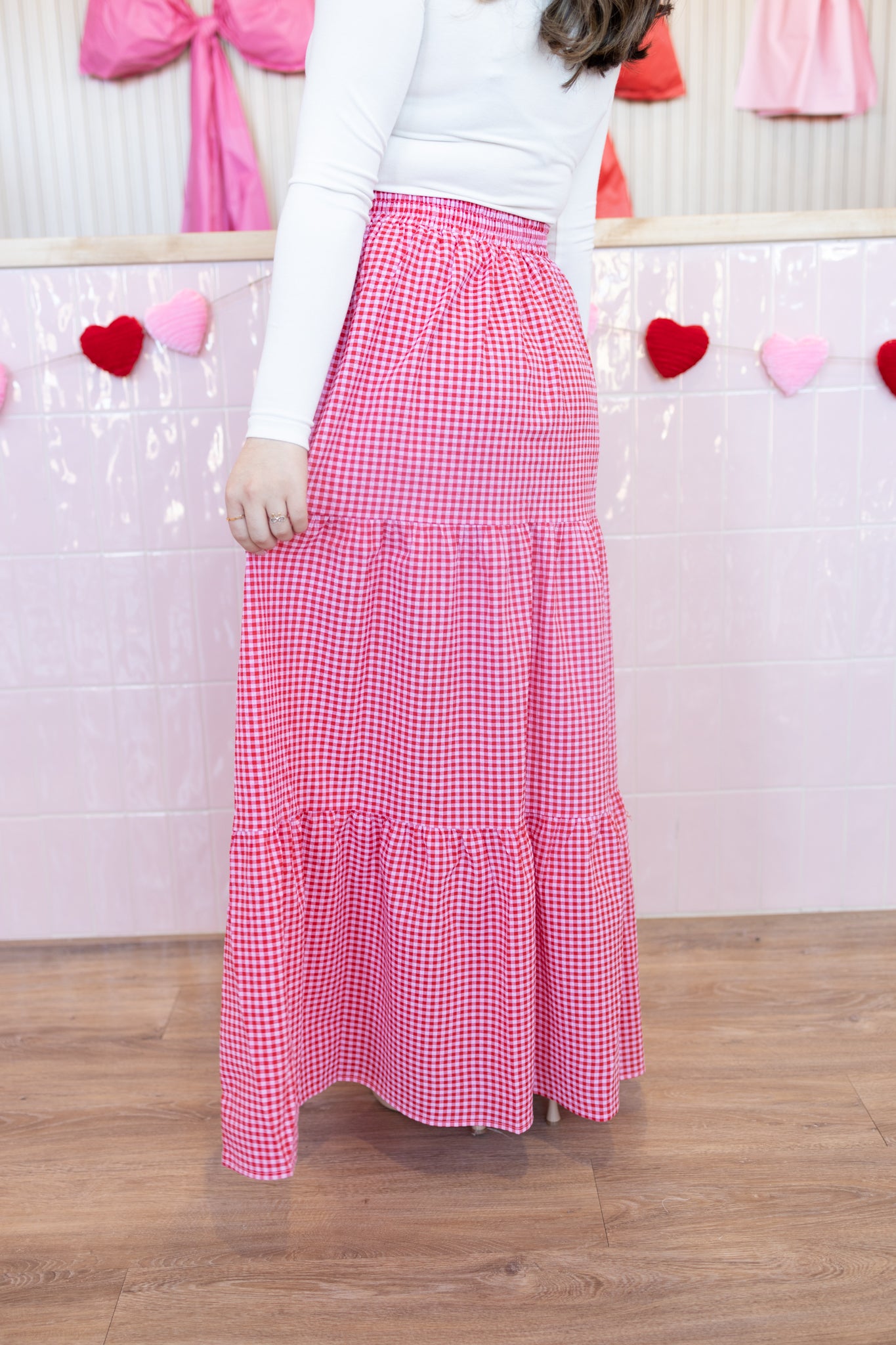 Delany Red Skirt