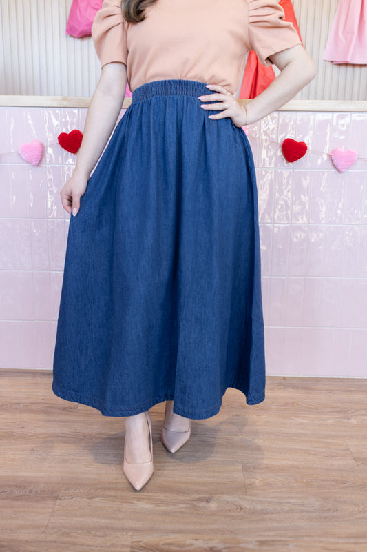 Ivy Denim  Skirt