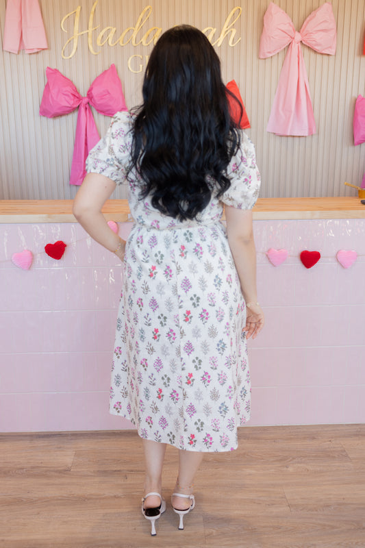 Elodie Floral Midi Dress (Mommy & Me)