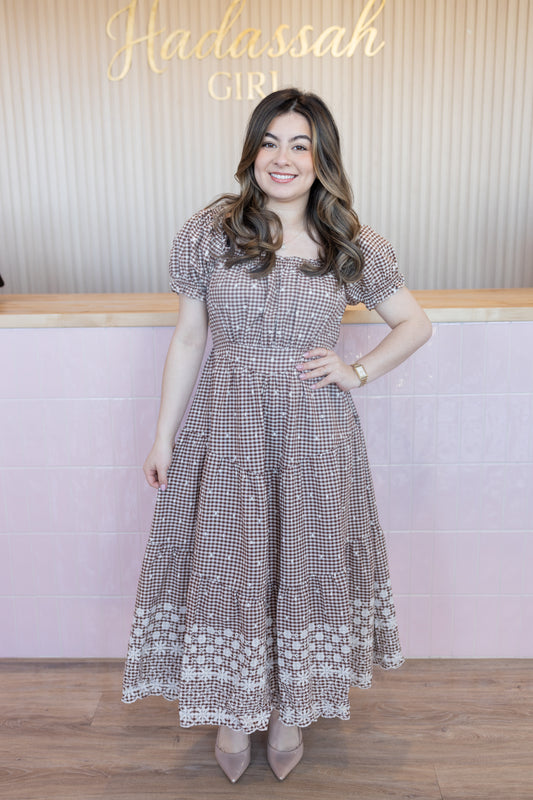 PRE-ORDER Iris Brown Dress