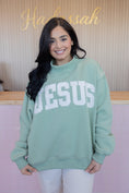 Load image into Gallery viewer, Jesus Sage Green Mockneck
