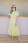 Load image into Gallery viewer, COSTAL MUSE YELLOW DRESS
