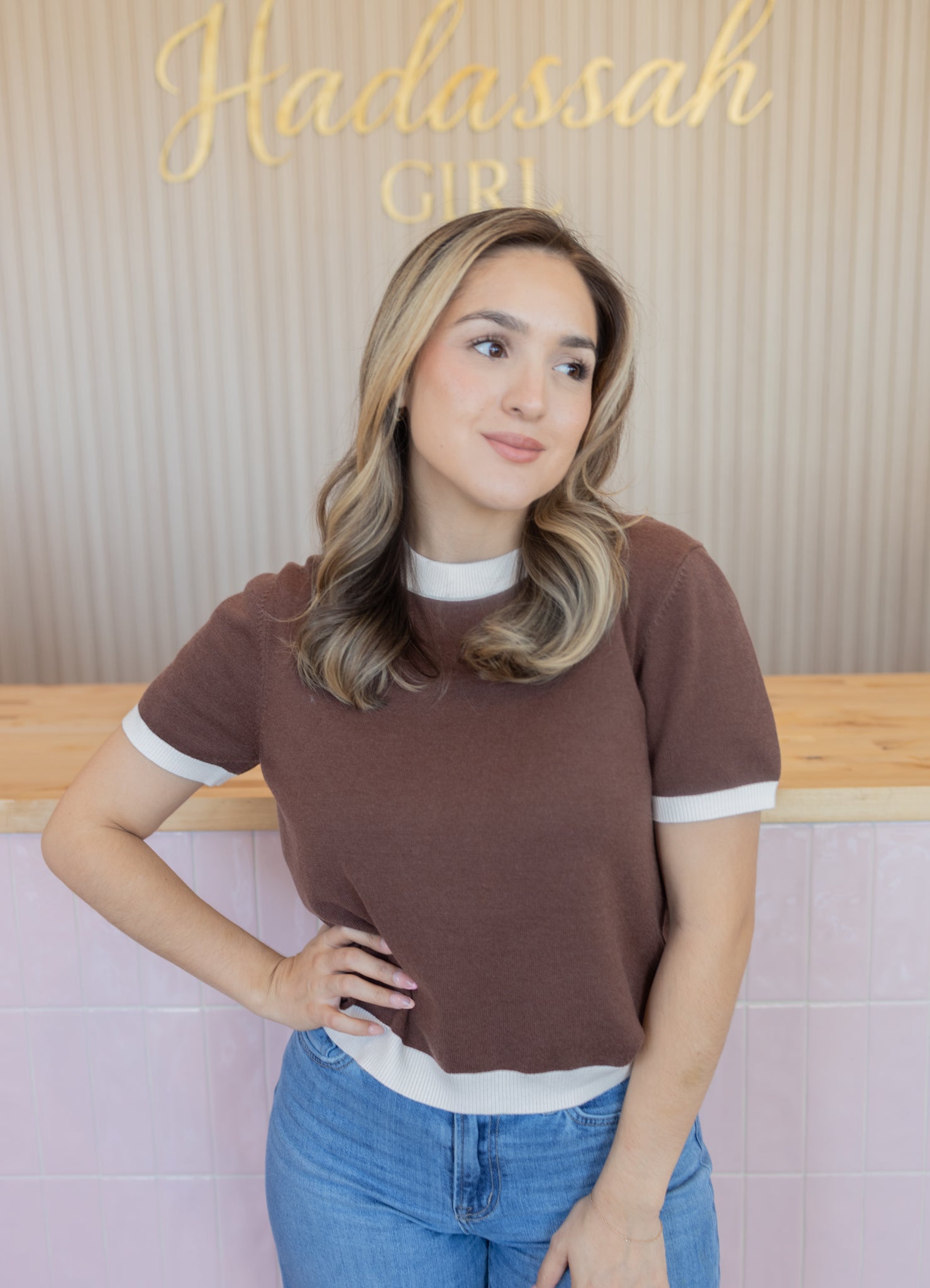 DANNA BROWN TOP