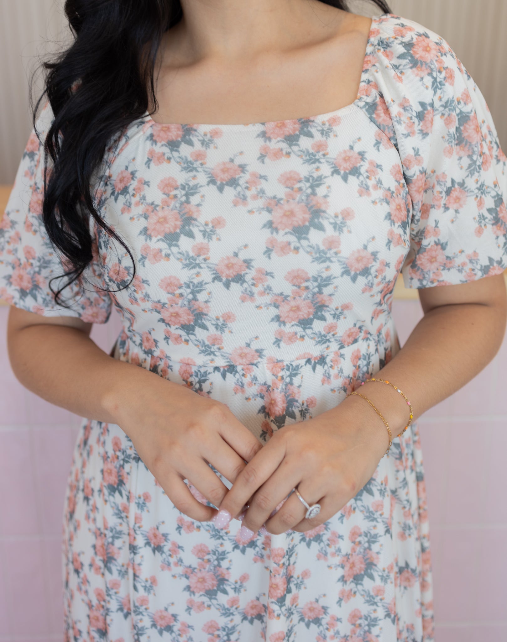 CHARLOTTE MULTI-CREAM DRESS