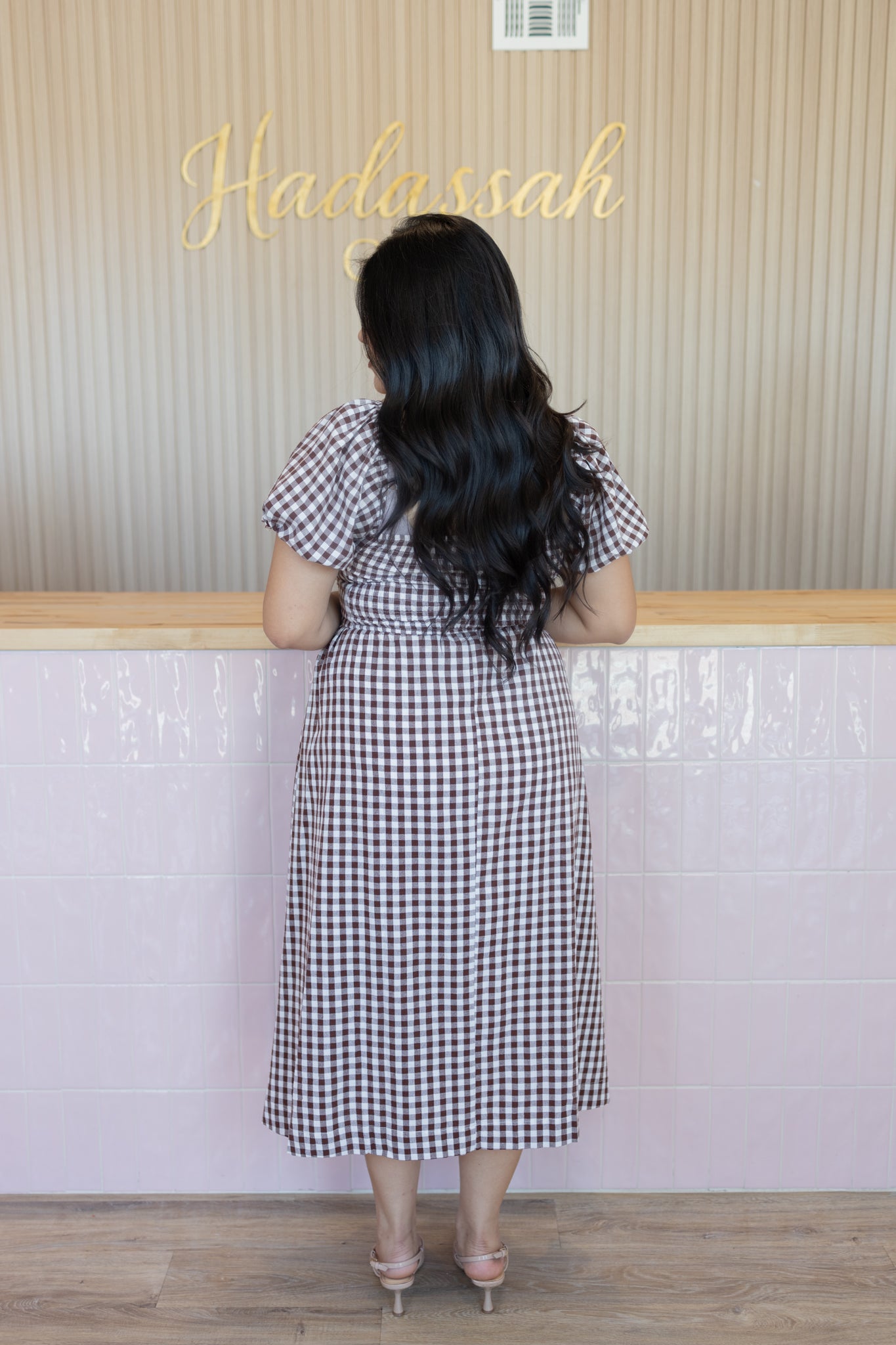 KAIA BROWN DRESS