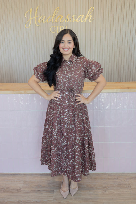 JANE BROWN POLKA DOT DRESS