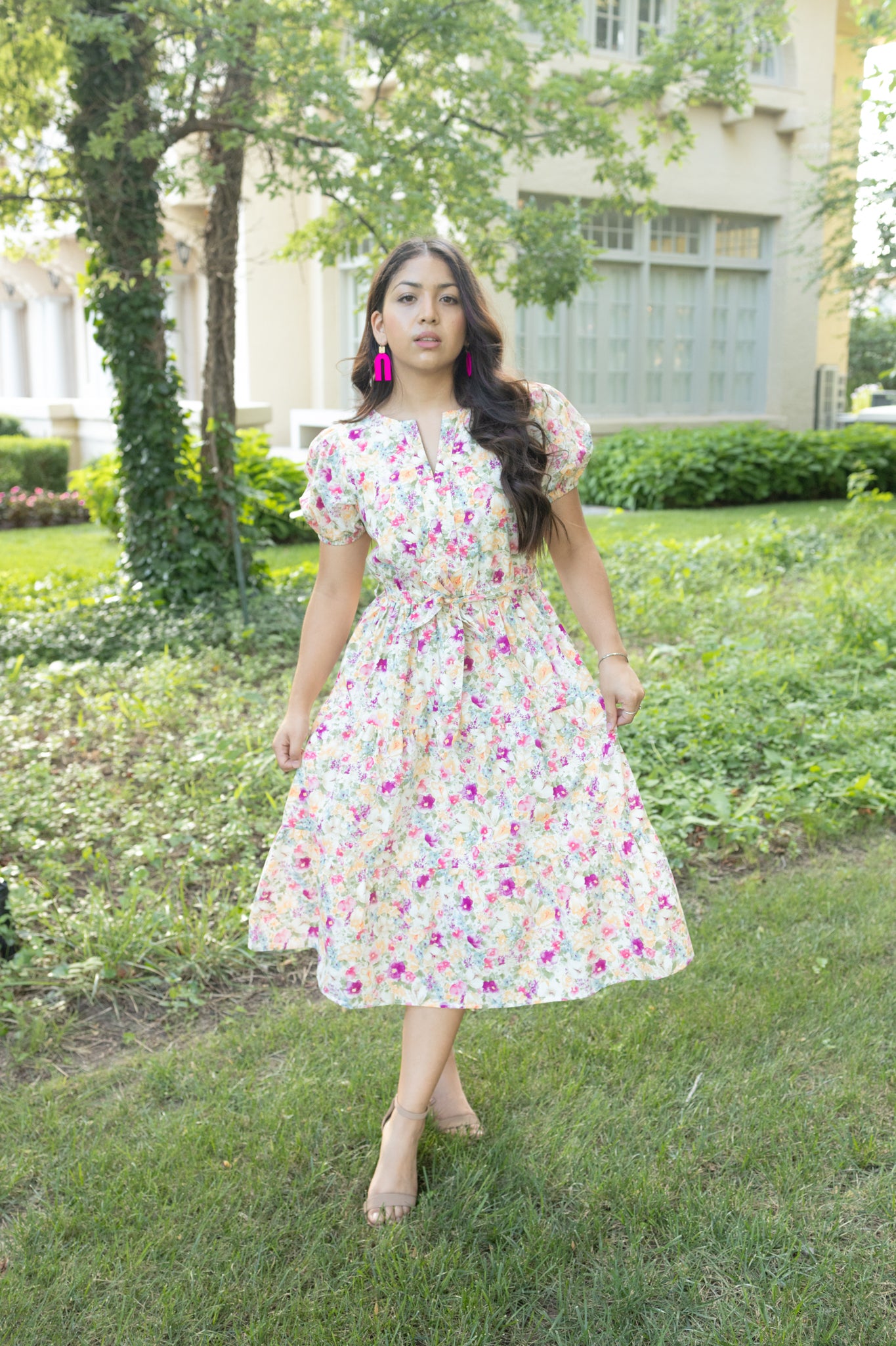 Sophia Babydoll Midi Dress