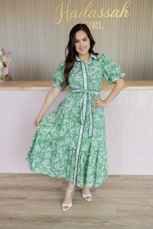 Janeth Green Dress