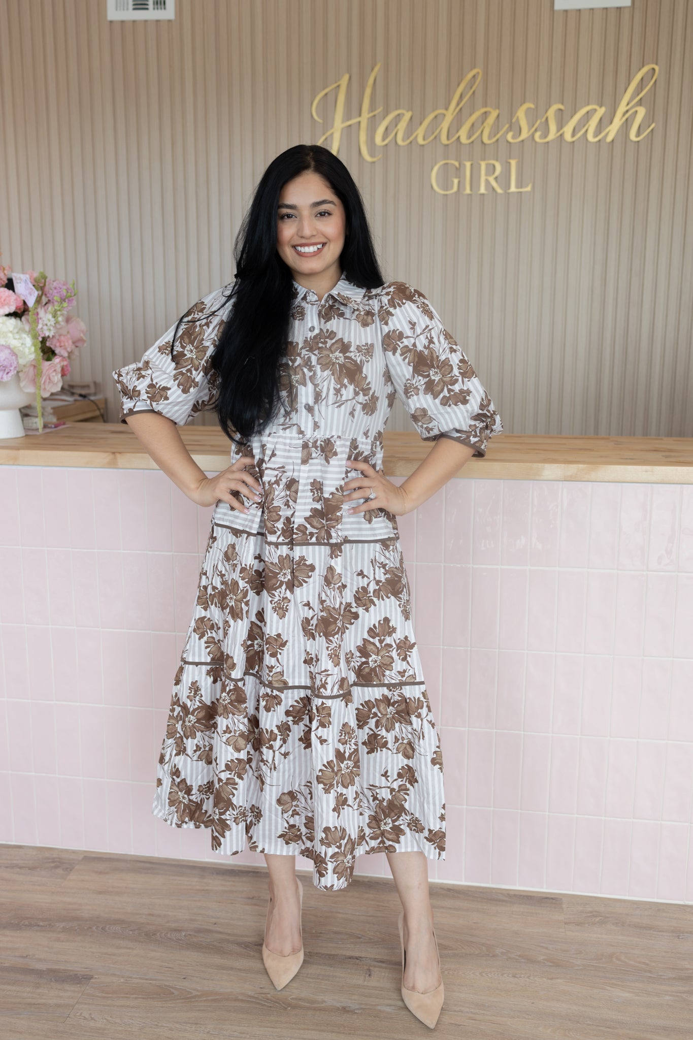 Heidy Brown Dress