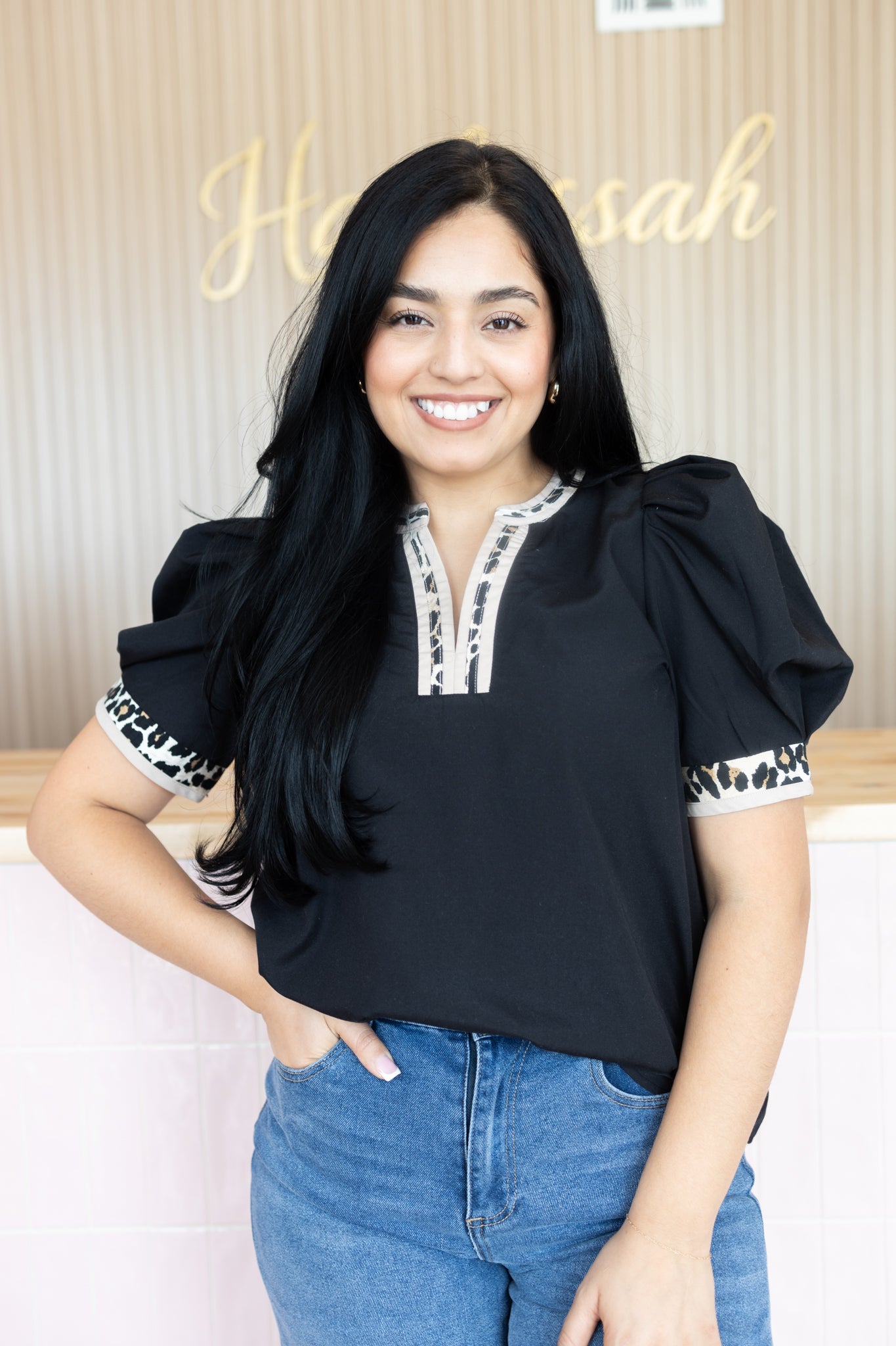 Nancy Black Blouse