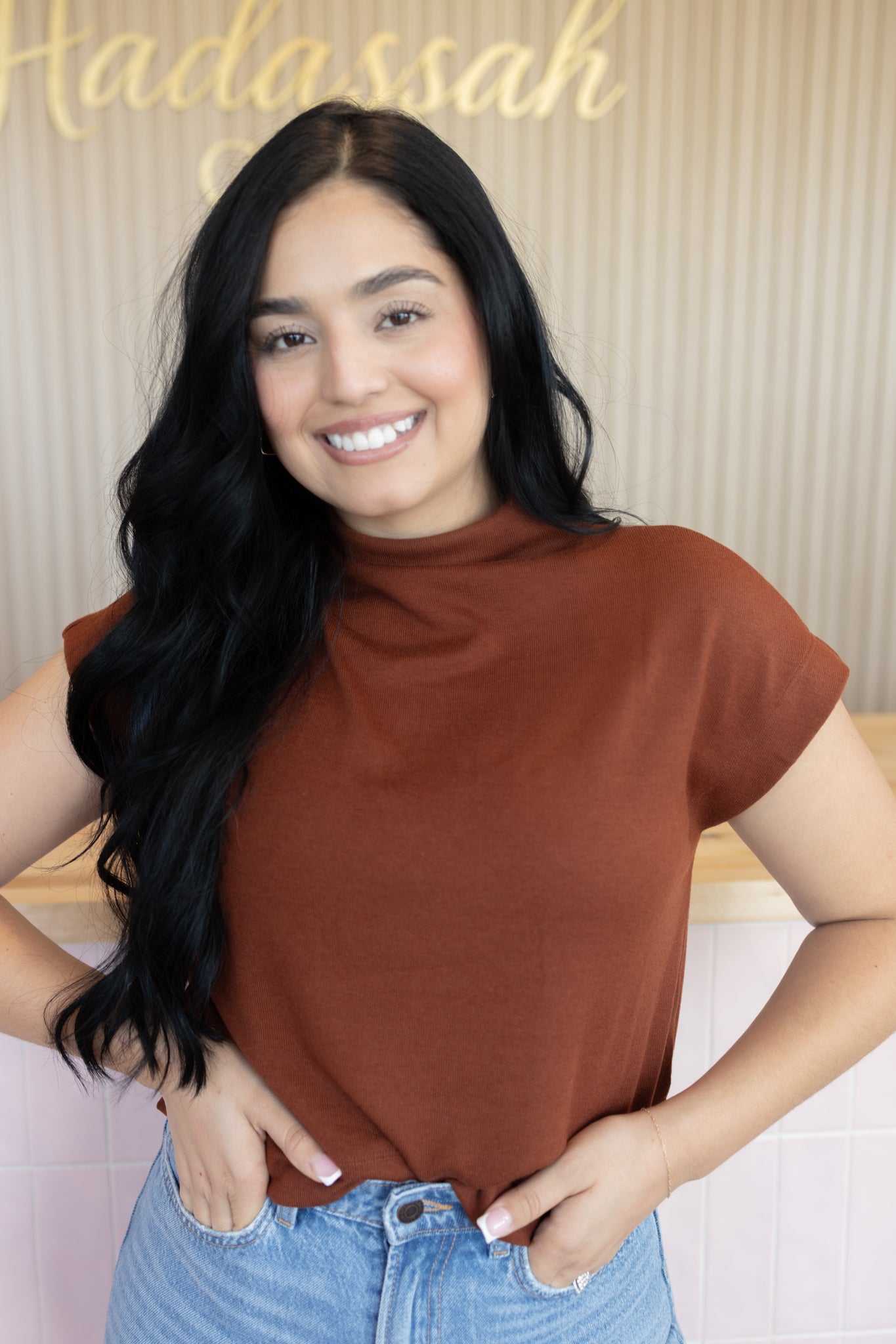 Jamie Rust Blouse – Hadassah Girl