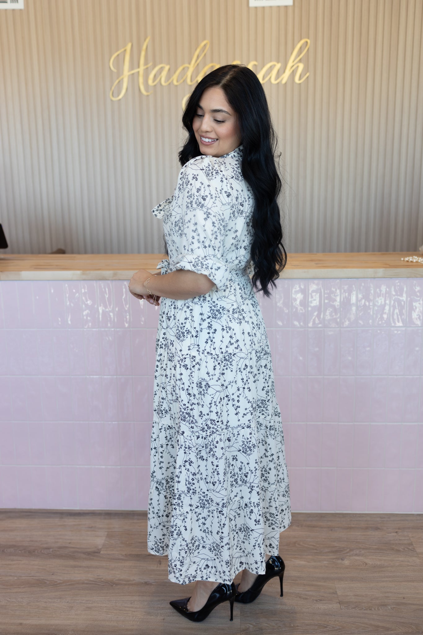 Arelly White Floral Dress