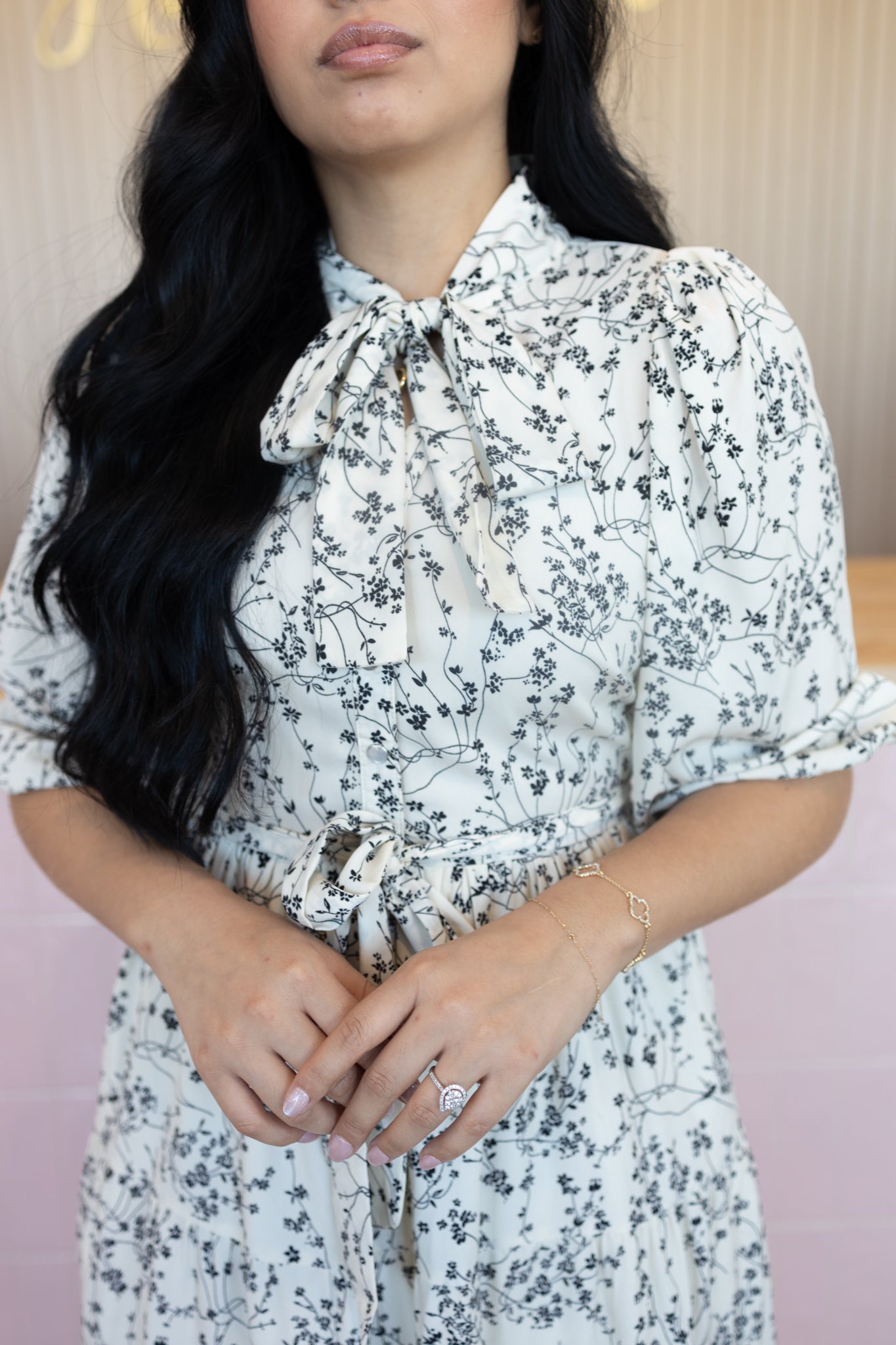 Arelly White Floral Dress