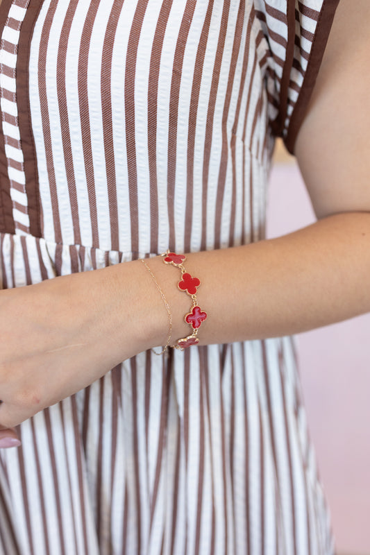 Stephanie Red Bracelet