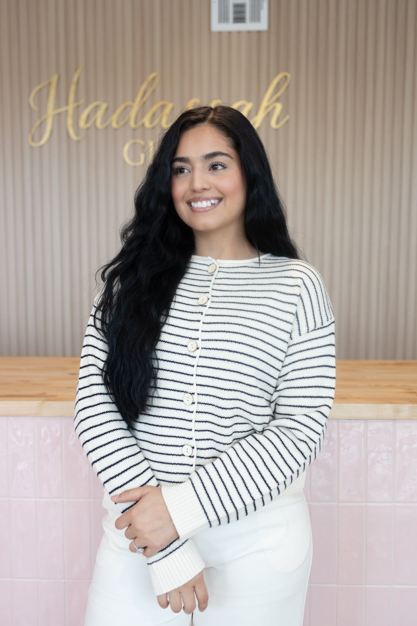 Gisselle Strip Cardigan